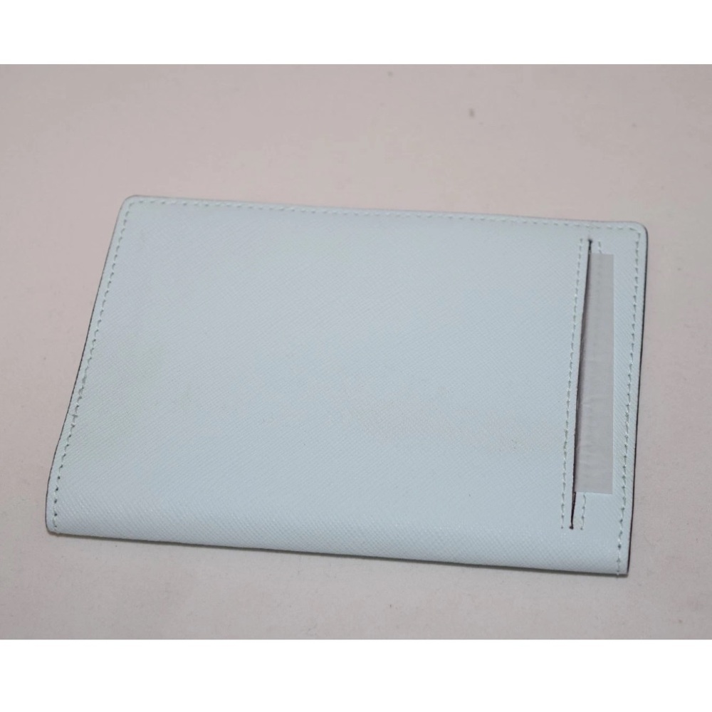 NWT KATE SPADE Passport Holder Leather Mikas Pond Island Waters - Picture 2 of 3